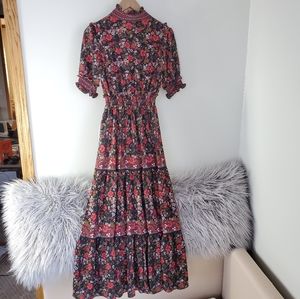 max studio tiered maxi dress